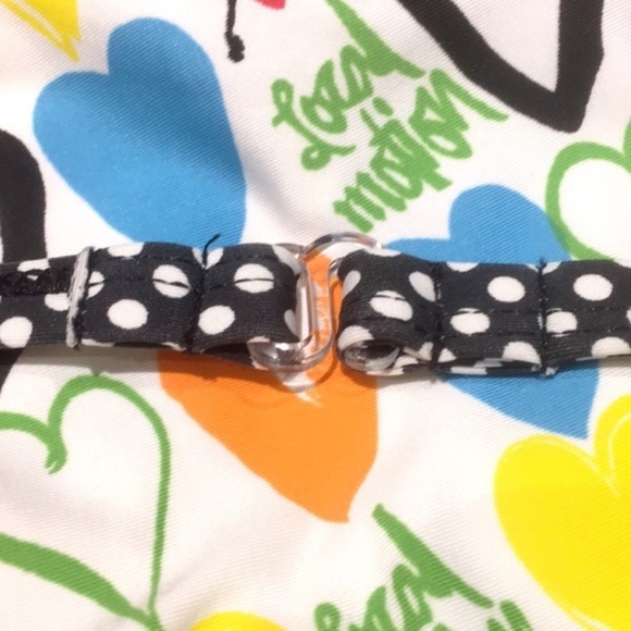 Local Motion Womens Hearts Bikini TOP ONLY, Size M - Picture 5 of 9